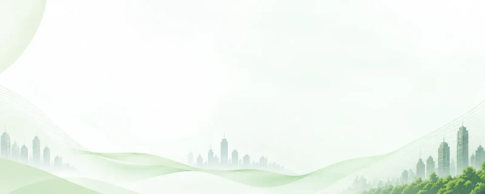 Serene Pastel Cityscape Waves Background